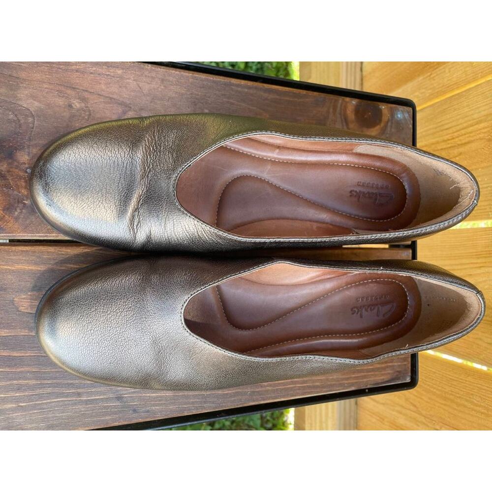 Clarks Claribel Flare Wedges - Sz 9 - Picture 3 of 6